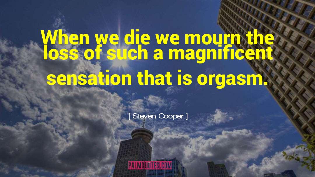 Mourn quotes by Steven Cooper
