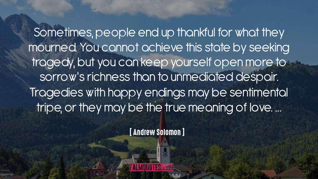 Mourned quotes by Andrew Solomon