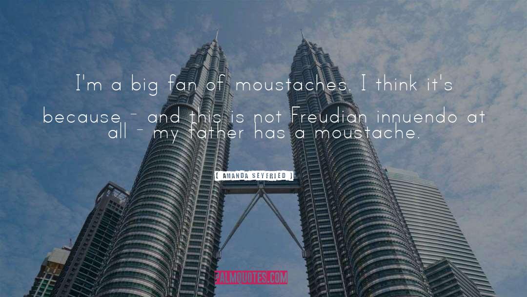 Moustache quotes by Amanda Seyfried