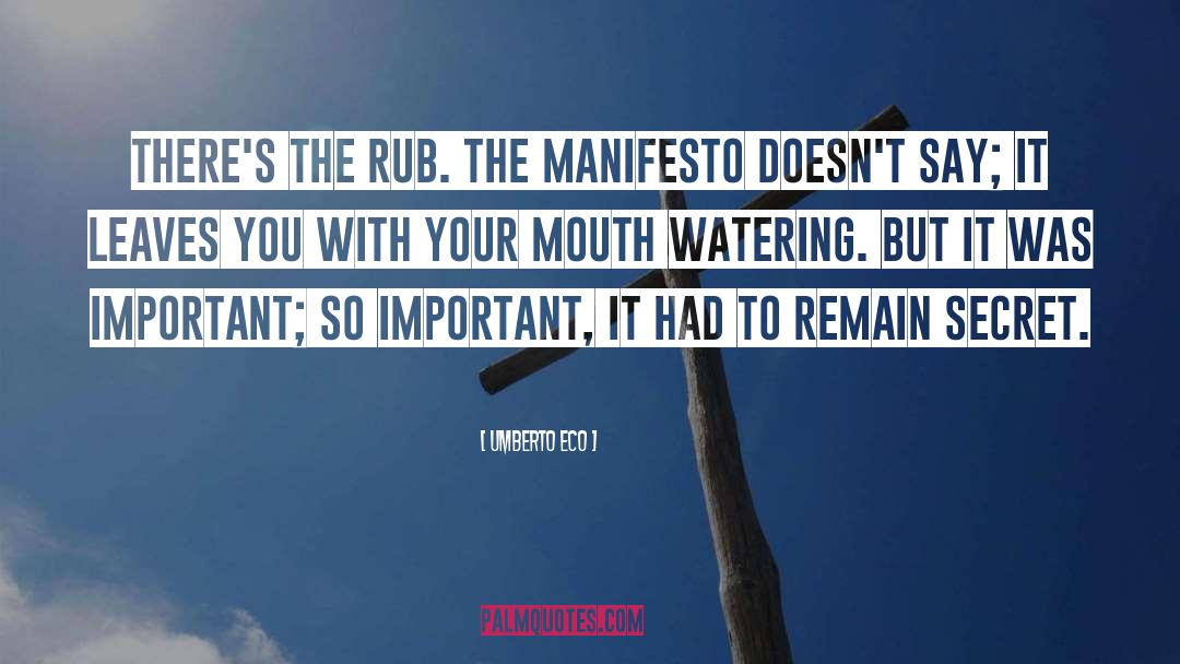 Mouth Watering Happiness quotes by Umberto Eco