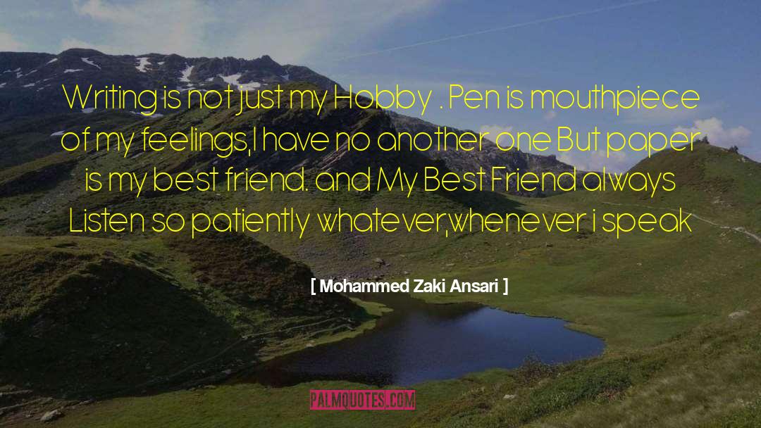 Mouthpiece quotes by Mohammed Zaki Ansari