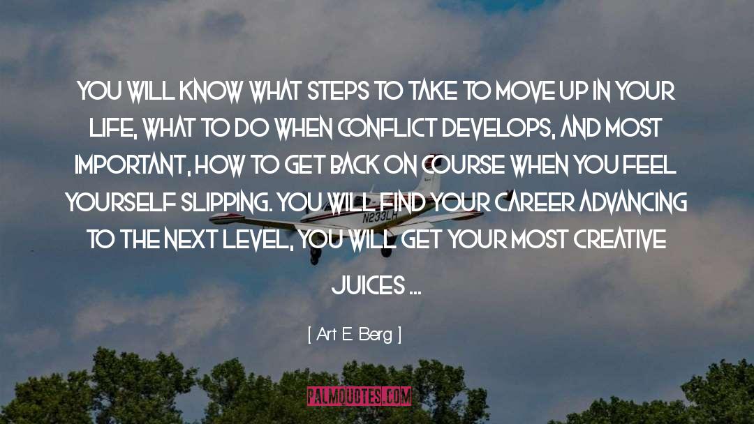 Move Up quotes by Art E. Berg