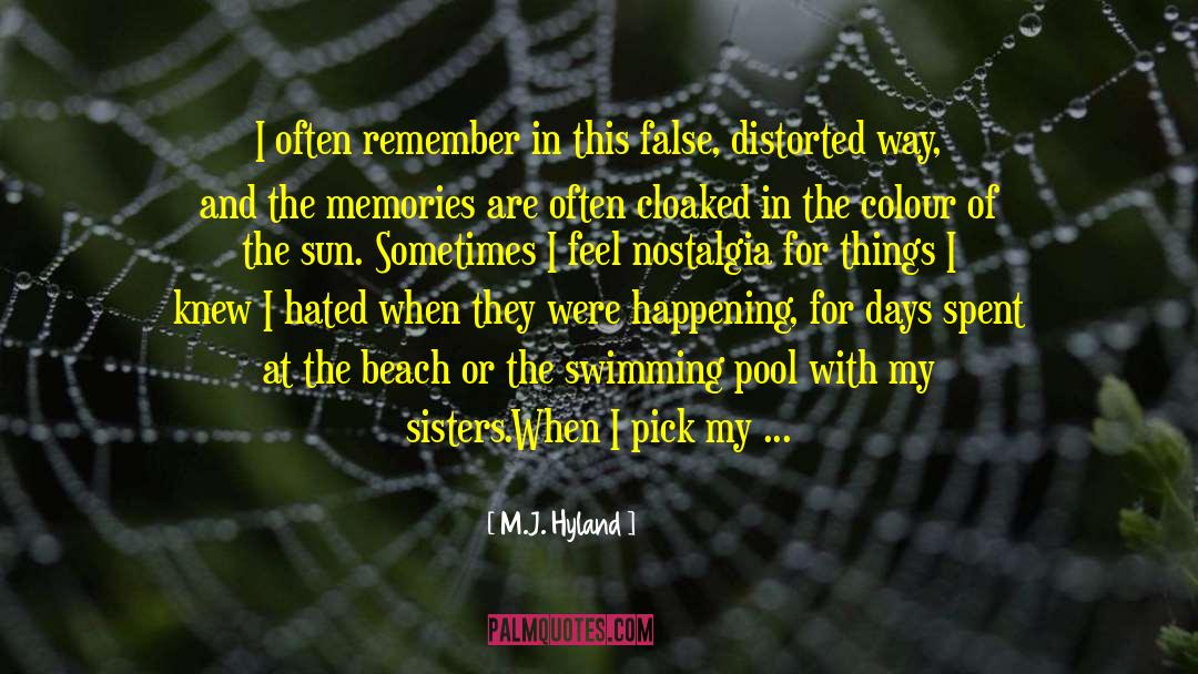 Moved Apart quotes by M.J. Hyland