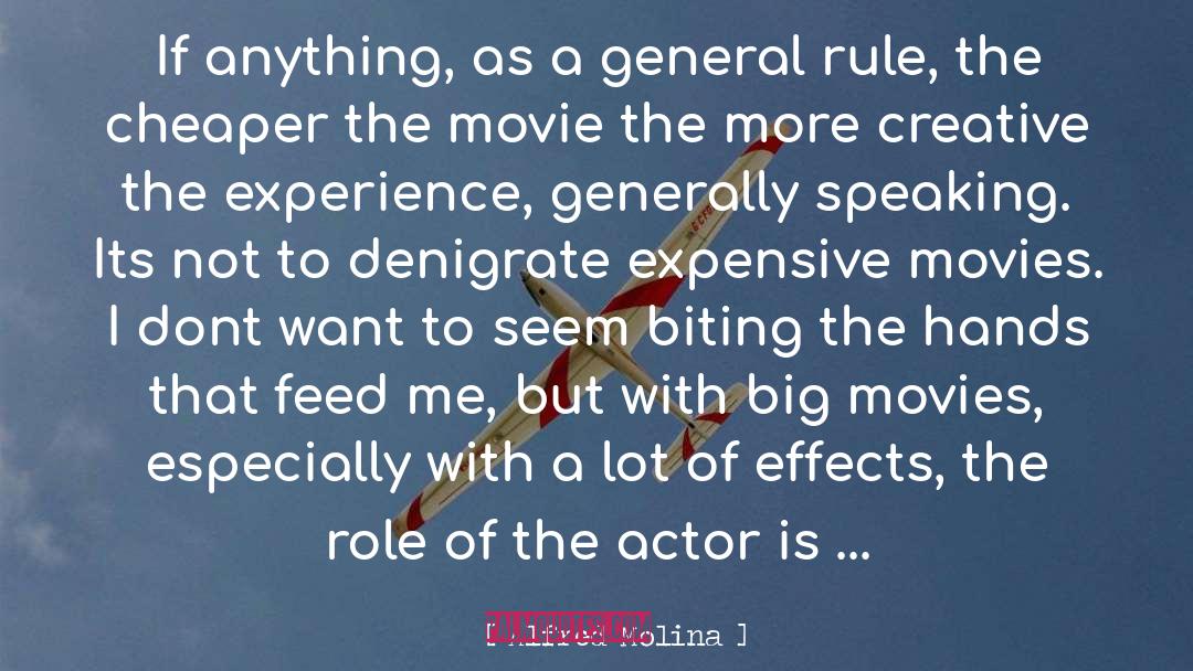 Movie Actors quotes by Alfred Molina