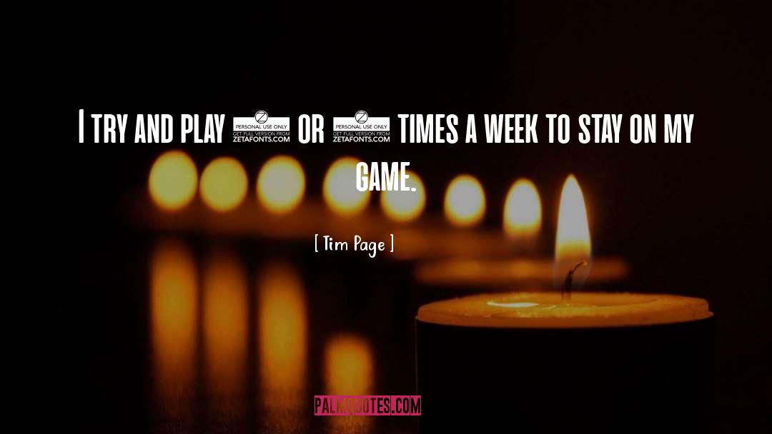Movie Game quotes by Tim Page