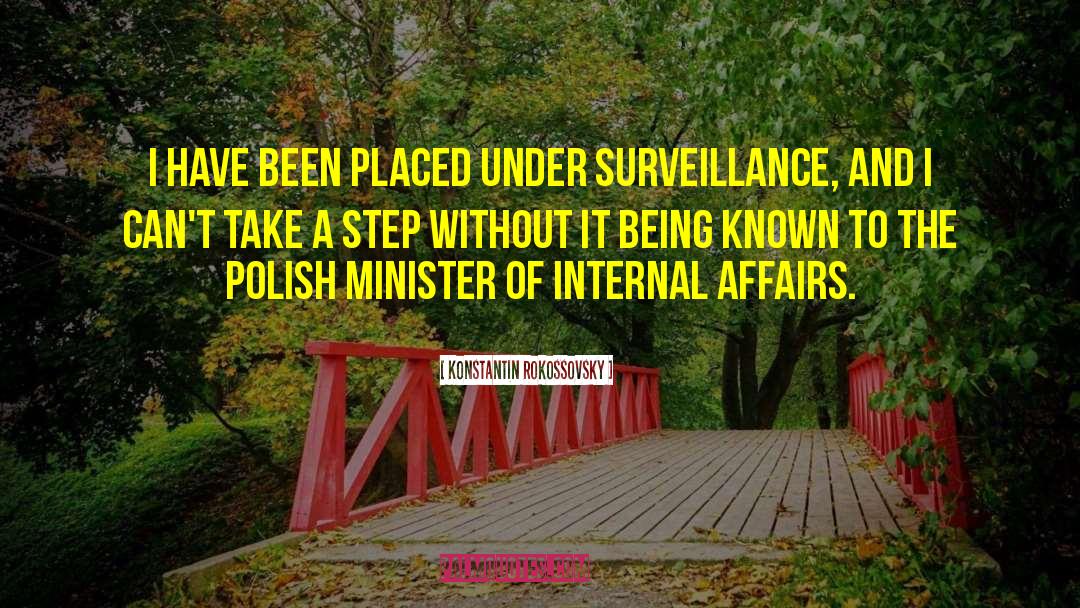 Movie Surveillance quotes by Konstantin Rokossovsky