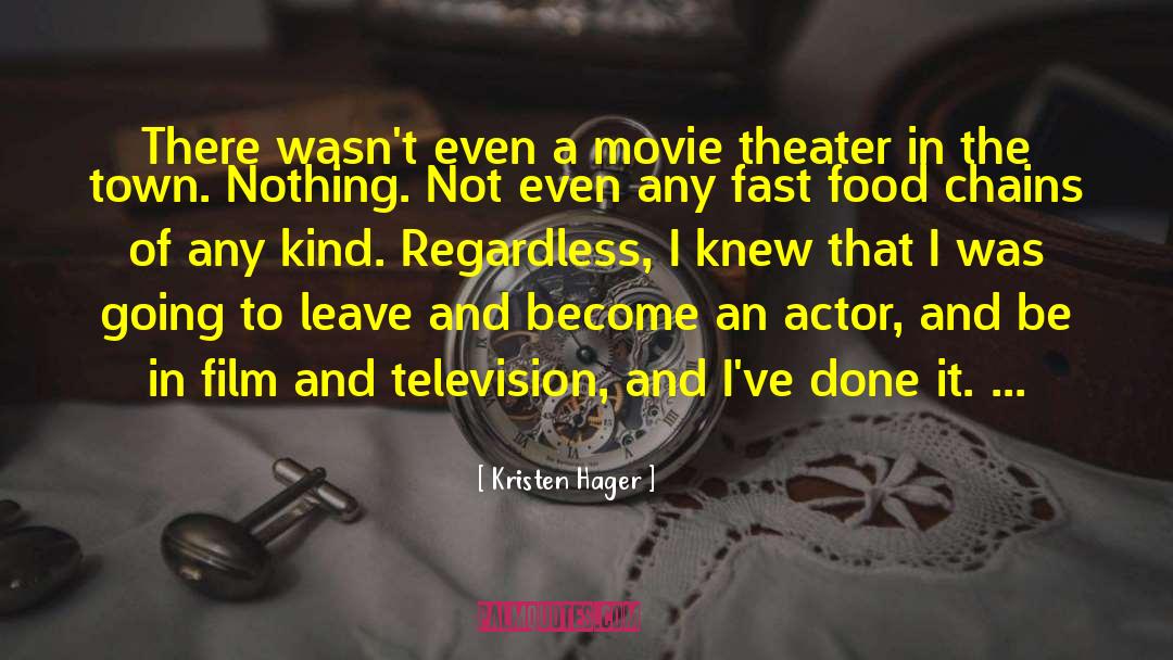 Movie Theater quotes by Kristen Hager