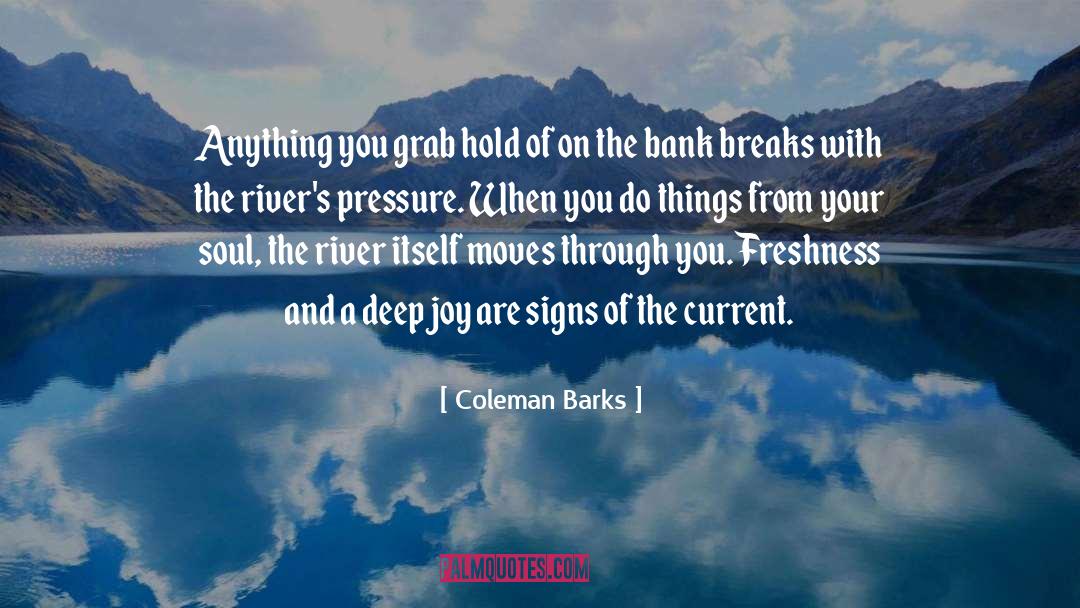 Moving On From Past quotes by Coleman Barks