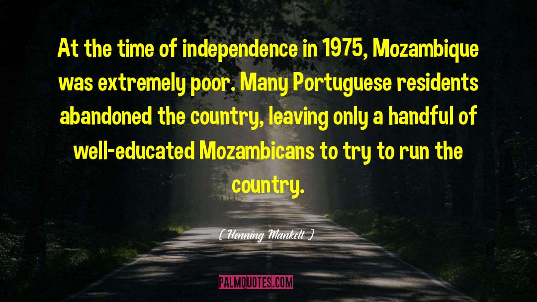 Mozambique quotes by Henning Mankell
