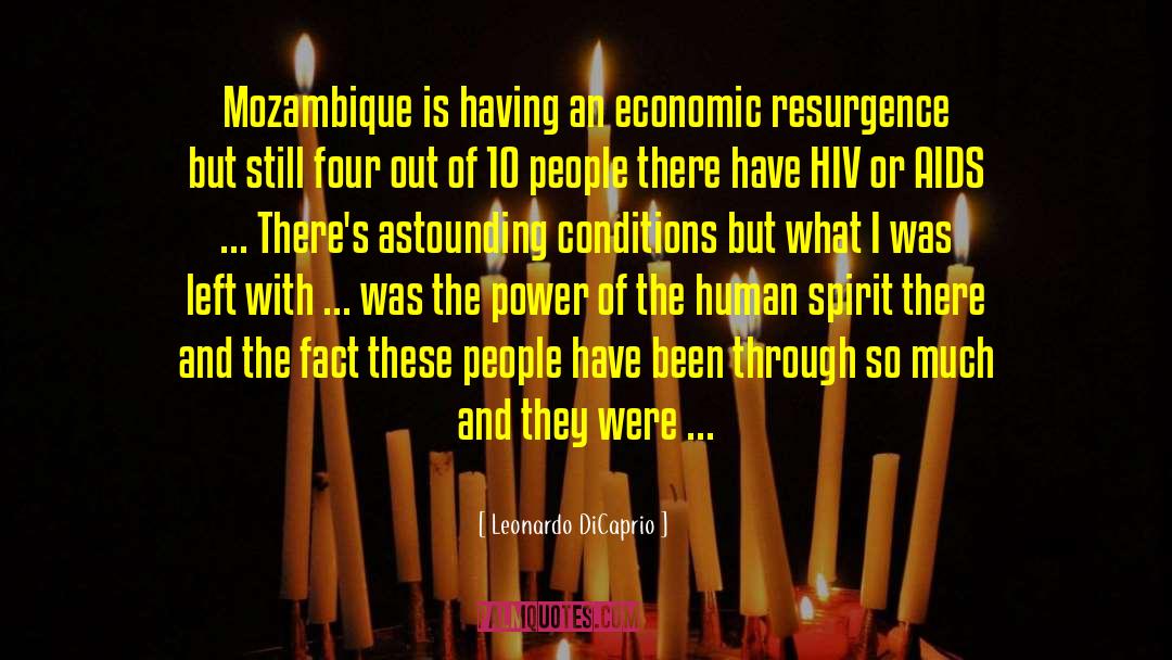 Mozambique quotes by Leonardo DiCaprio