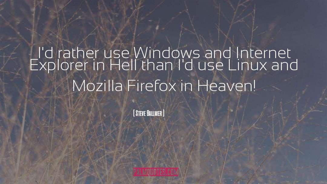 Mozilla quotes by Steve Ballmer