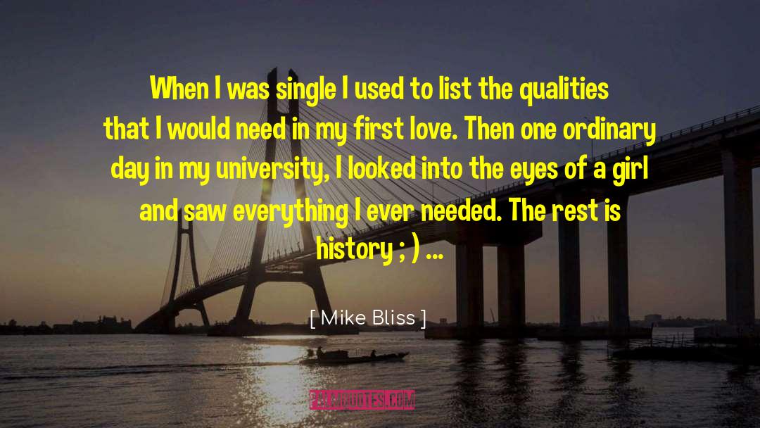 Mr Bliss quotes by Mike Bliss