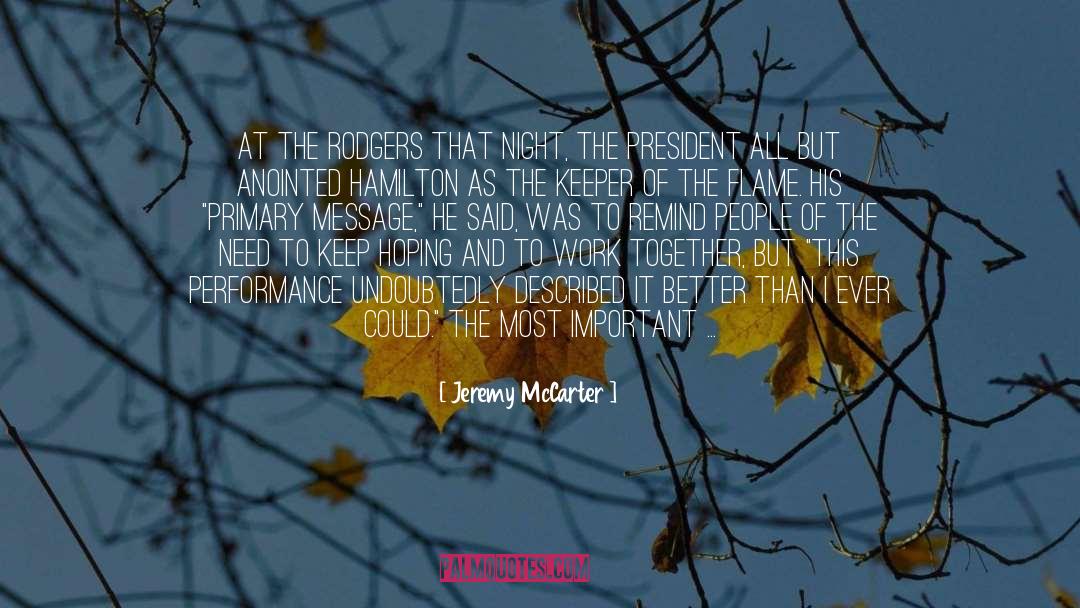 Mr Keeper quotes by Jeremy McCarter
