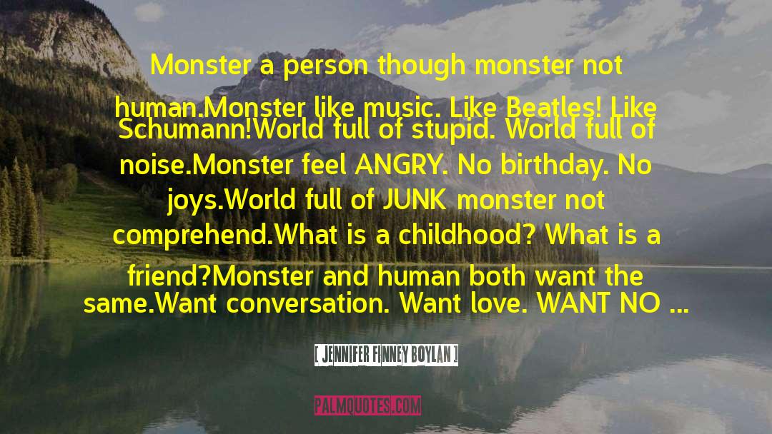 Mr Monster quotes by Jennifer Finney Boylan