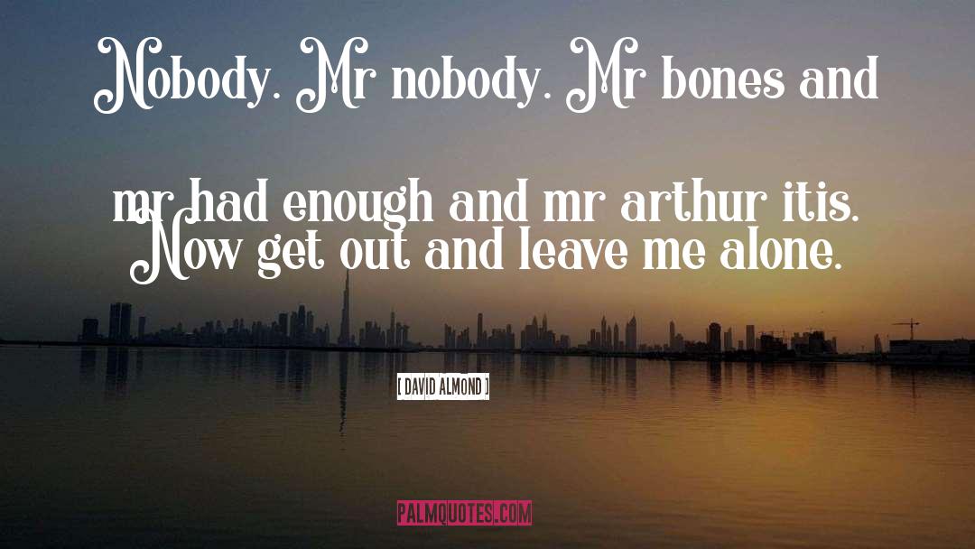 Mr Nobody From Nowhere Gatsby quotes by David Almond
