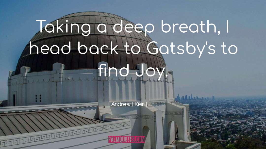 Mr Nobody From Nowhere Gatsby quotes by Andrew J. Keir