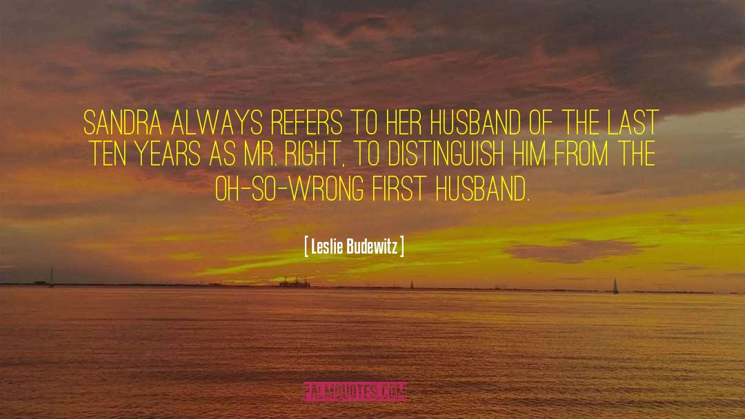 Mr Right quotes by Leslie Budewitz