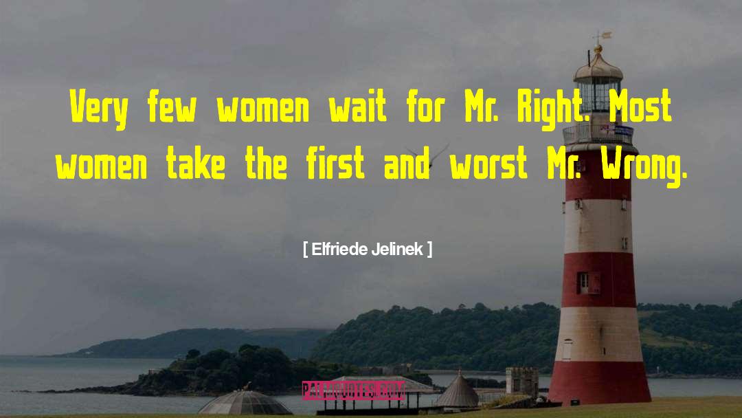 Mr Right quotes by Elfriede Jelinek