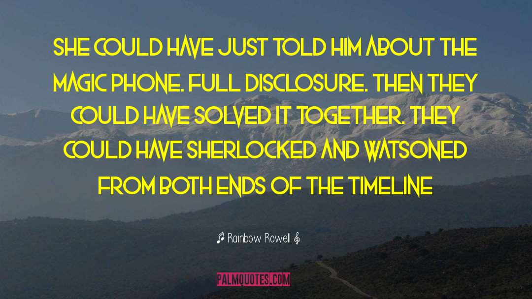 Mr Sherlock Holmes quotes by Rainbow Rowell