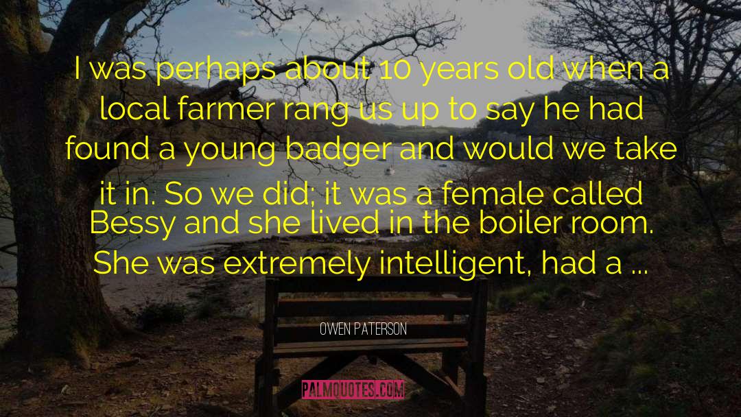Mrs Badger quotes by Owen Paterson