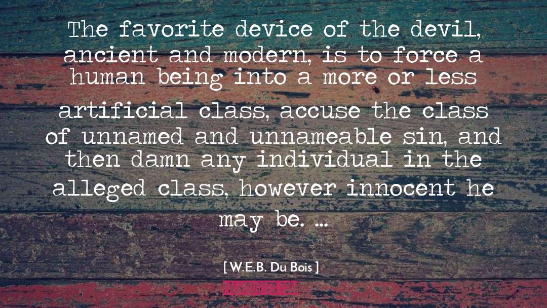 Mrs Birling Class quotes by W.E.B. Du Bois