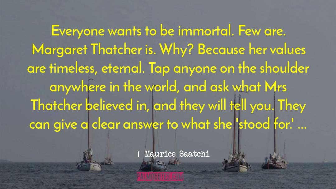 Mrs Thatcher quotes by Maurice Saatchi