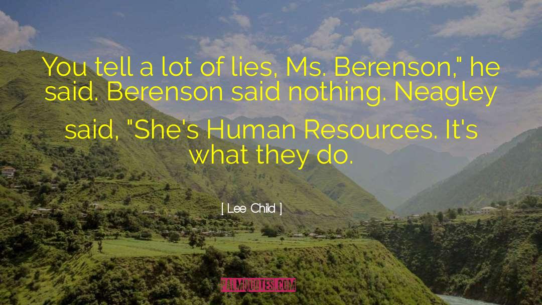 Ms quotes by Lee Child