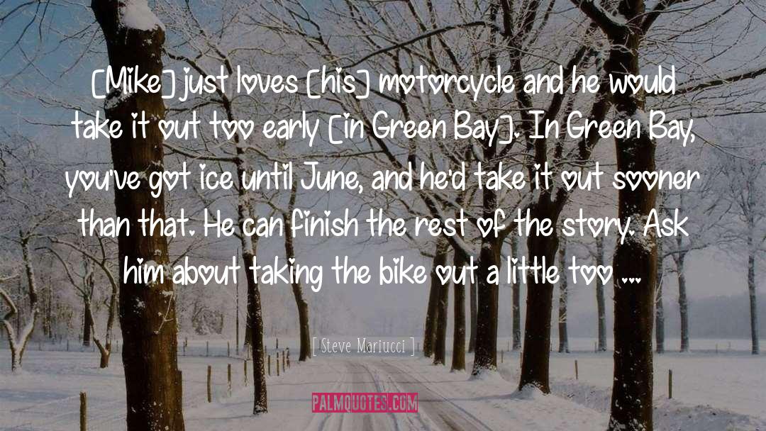 Mtb Bike quotes by Steve Mariucci