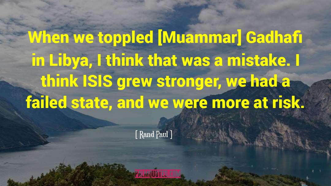 Muammar Gaddafi quotes by Rand Paul