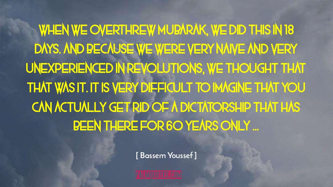 Mubarak quotes by Bassem Youssef