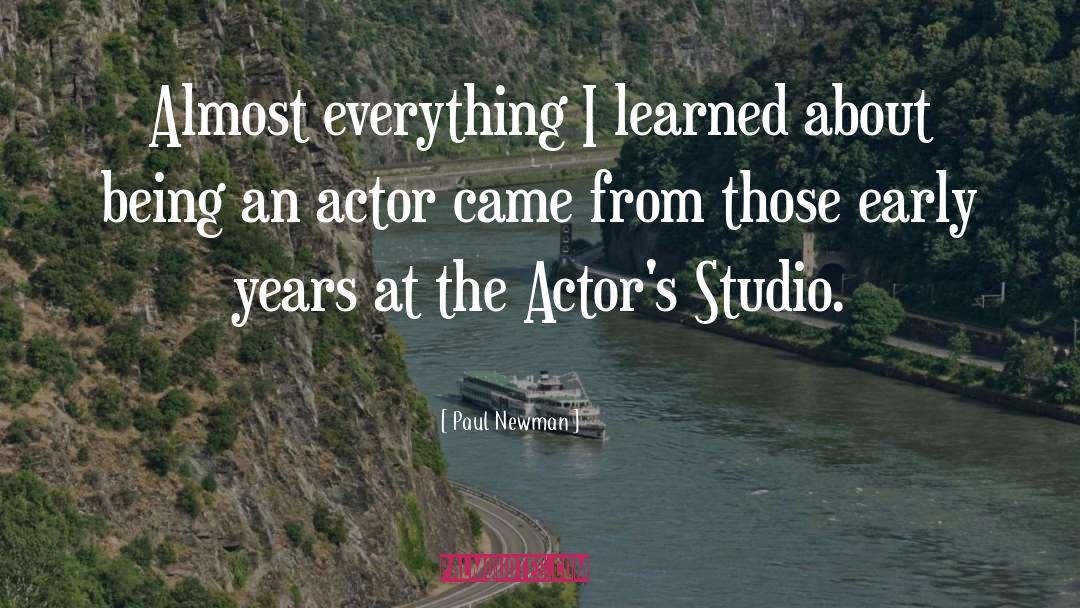 Mudflat Studio quotes by Paul Newman