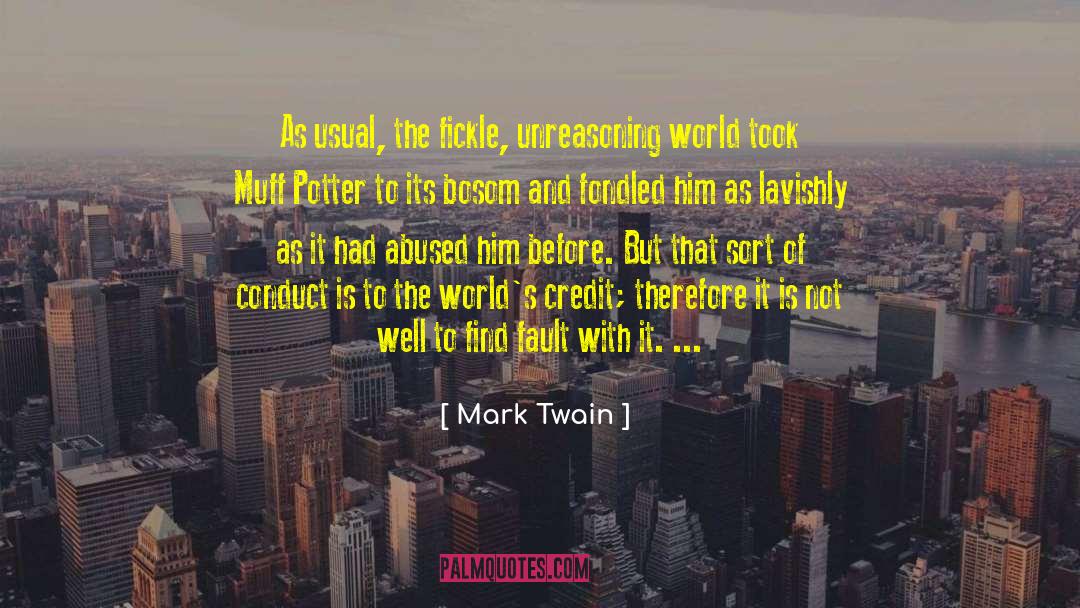 Muff Potter quotes by Mark Twain