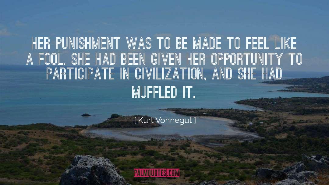 Muffled quotes by Kurt Vonnegut