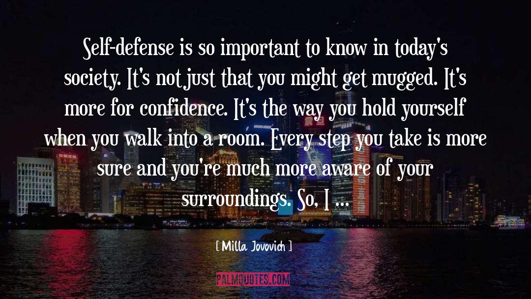 Mugged quotes by Milla Jovovich