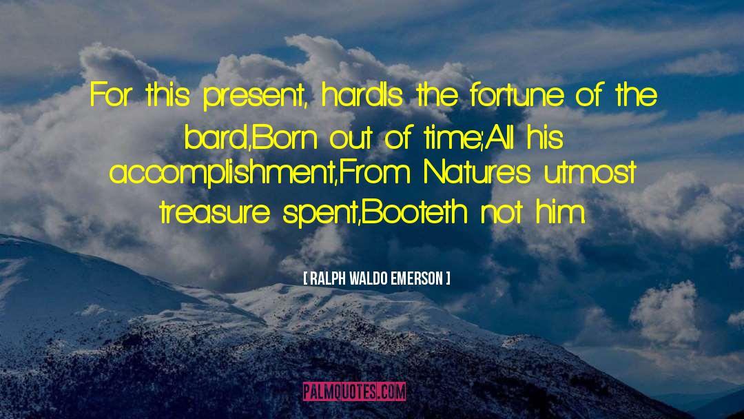 Muggle Born quotes by Ralph Waldo Emerson