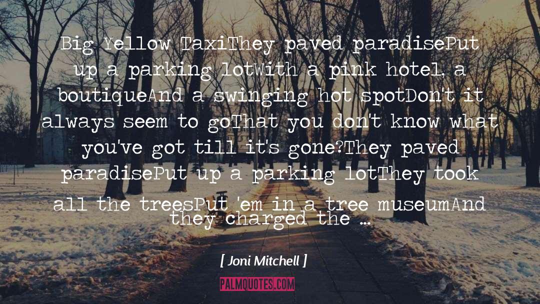 Multazam Hotel quotes by Joni Mitchell