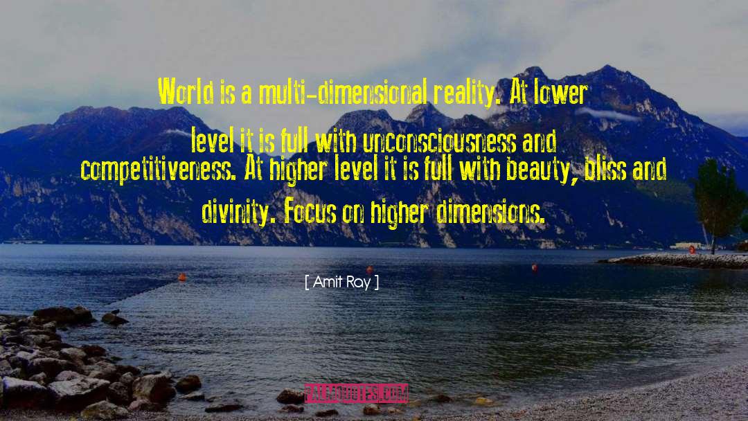 Multi Dimensional Reality quotes by Amit Ray