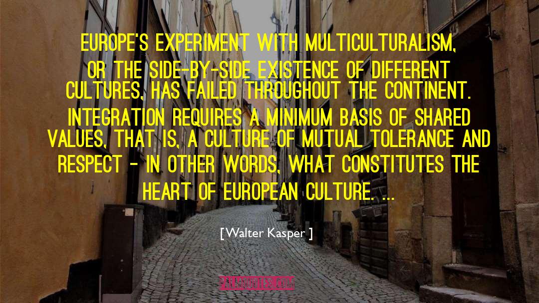 Multiculturalism quotes by Walter Kasper