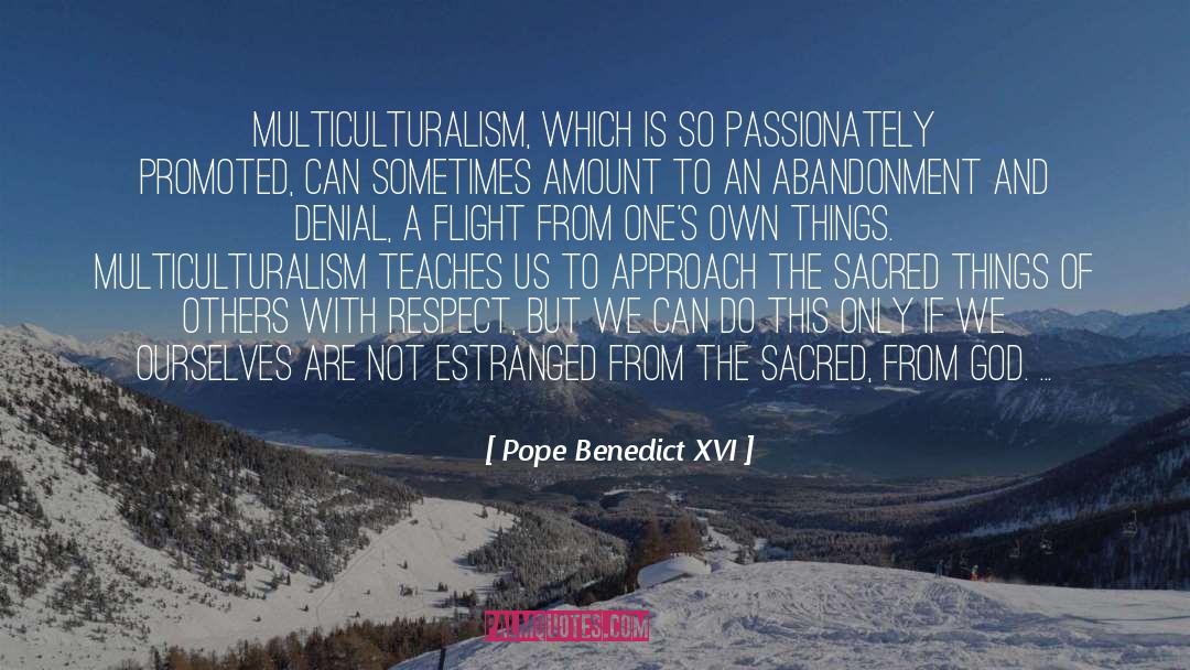 Multiculturalism quotes by Pope Benedict XVI