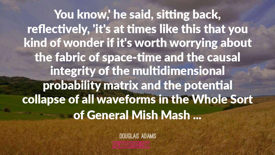 Multidimensional quotes by Douglas Adams
