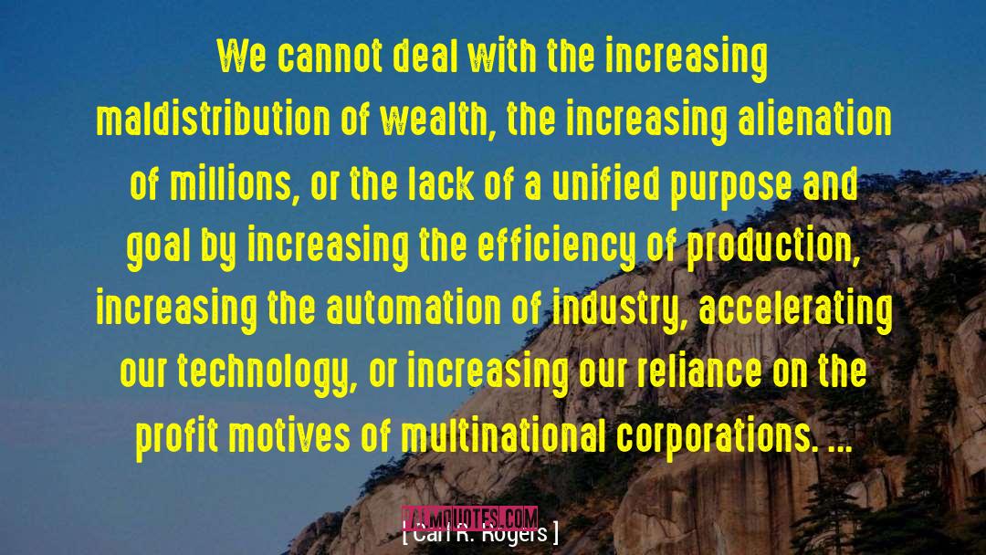 Multinational Corporations quotes by Carl R. Rogers