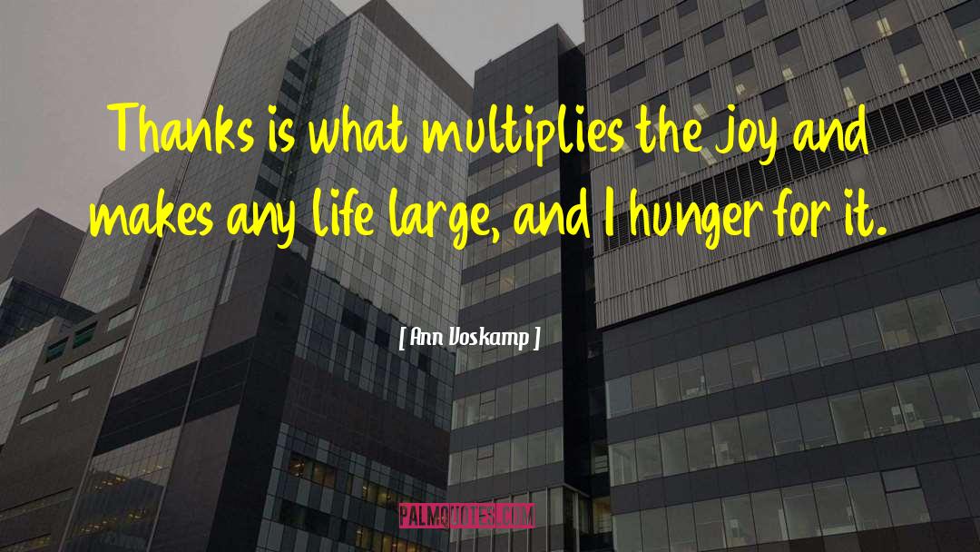 Multiplies quotes by Ann Voskamp