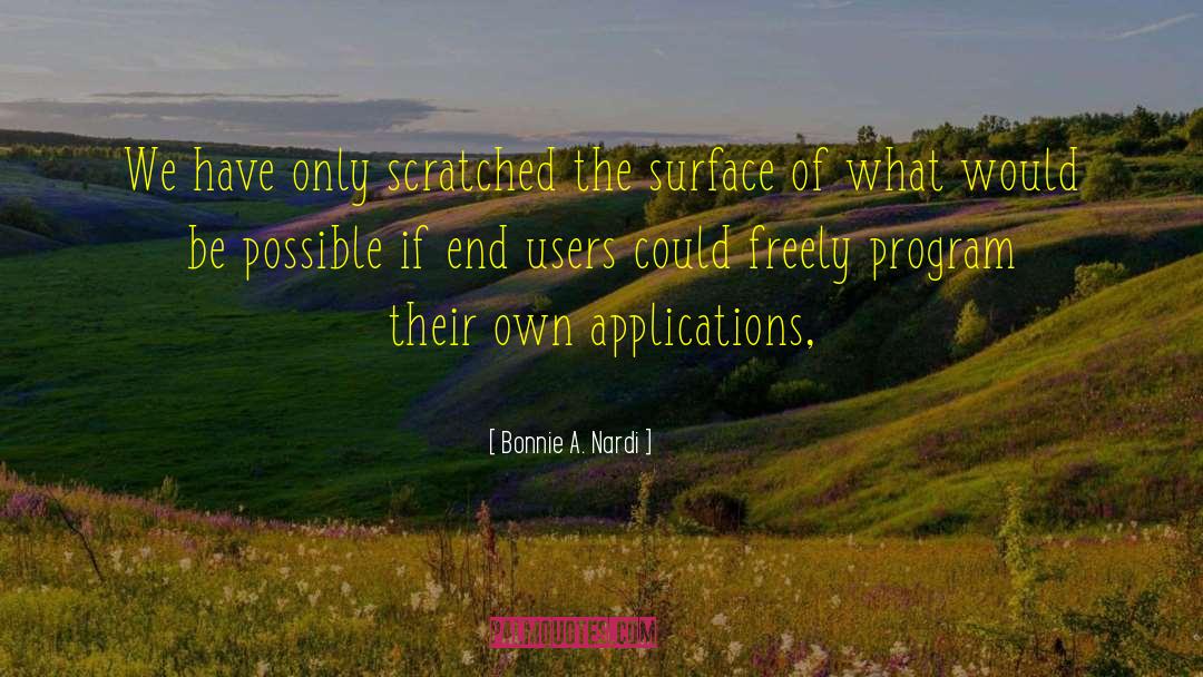 Multithreaded Applications quotes by Bonnie A. Nardi