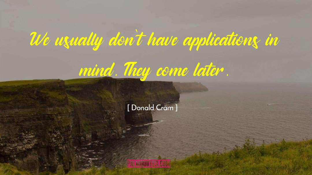 Multithreaded Applications quotes by Donald Cram