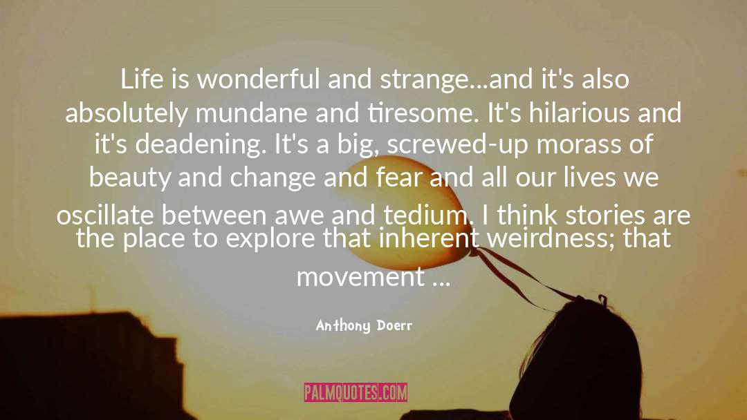 Mundane quotes by Anthony Doerr