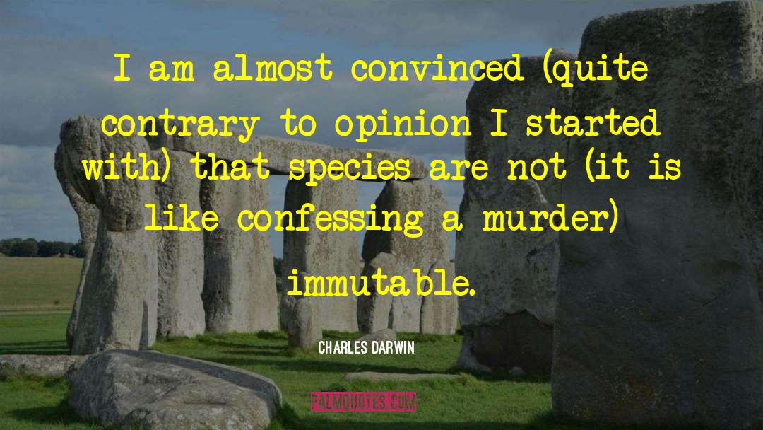 Murder For Hire quotes by Charles Darwin