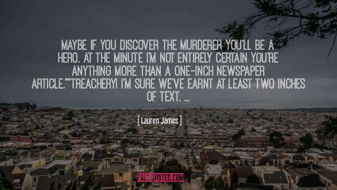 Murderer quotes by Lauren James