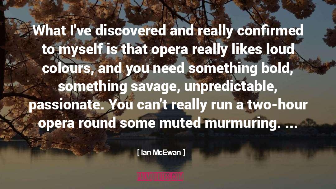 Murmuring quotes by Ian McEwan