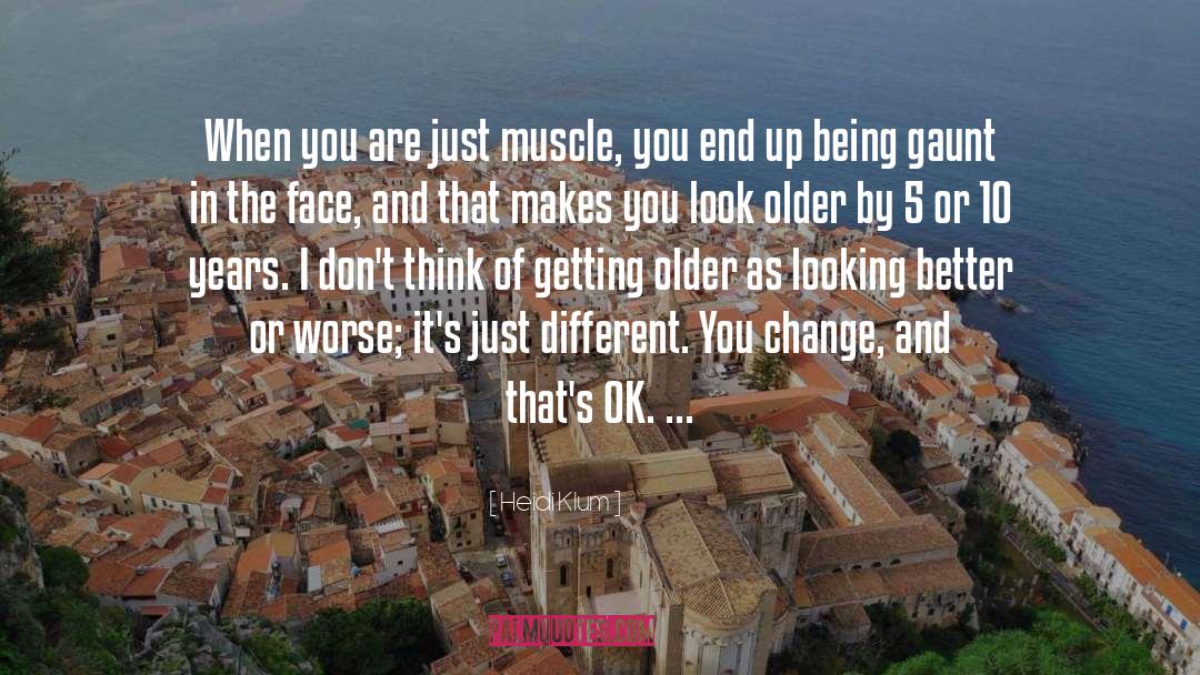 Muscle quotes by Heidi Klum