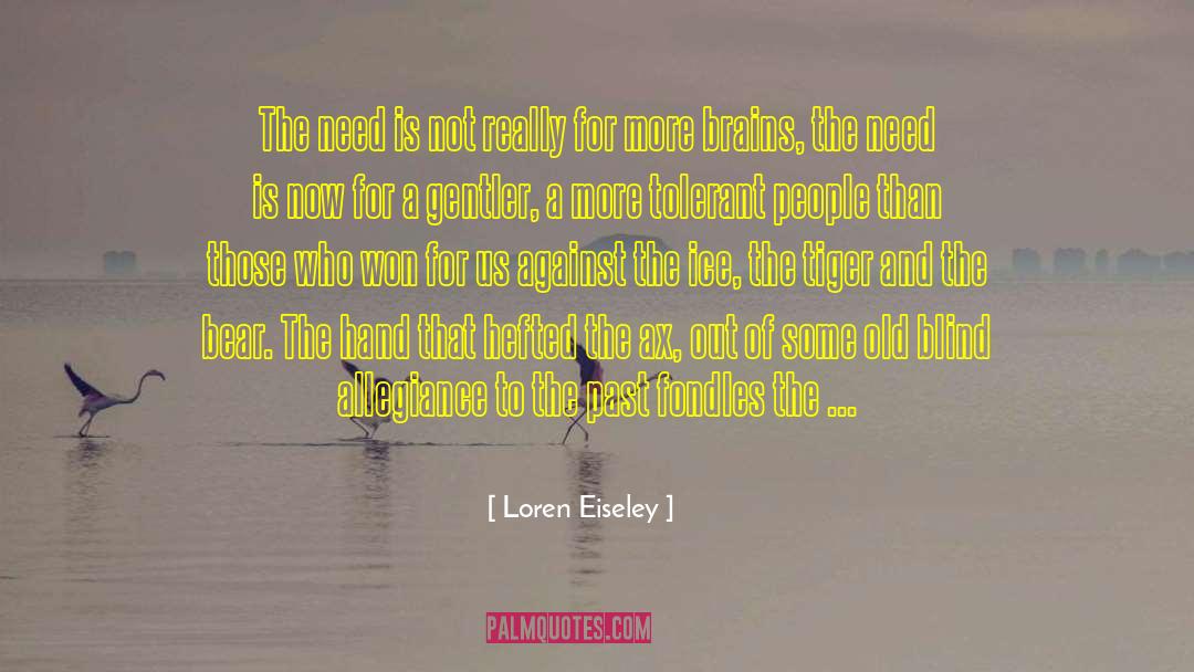 Muscles Not Brains quotes by Loren Eiseley